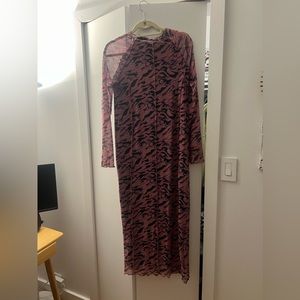 Midi animal print dress